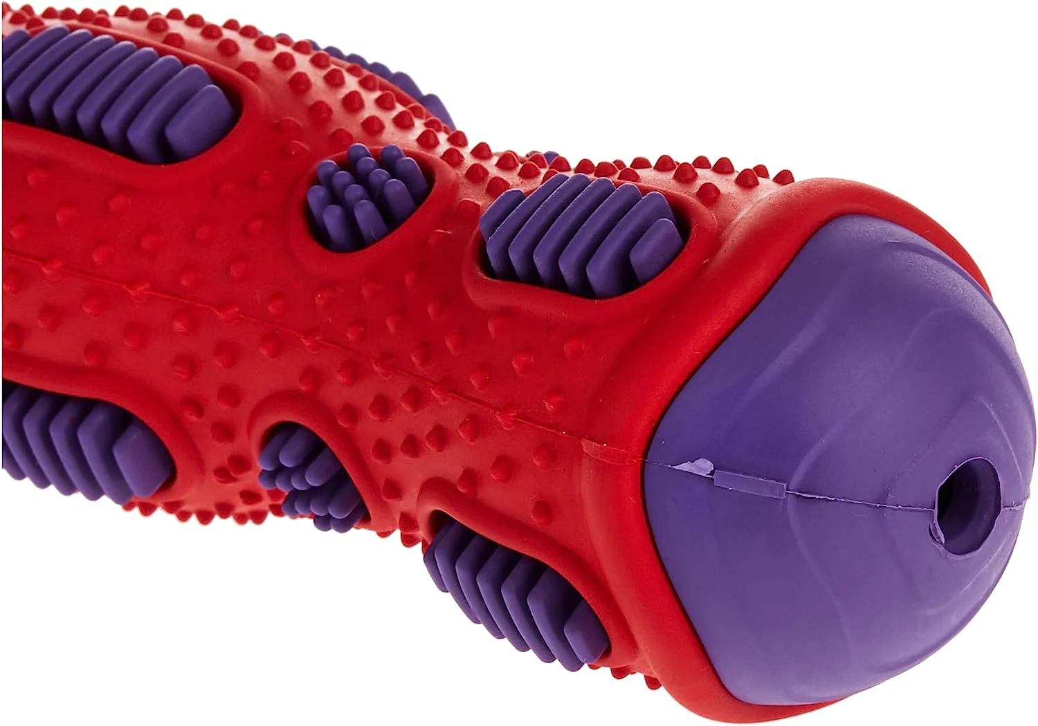 GiGwi Toothbrush Stick with Crackle Toy for Dogs(Red & Purple) - Image 2
