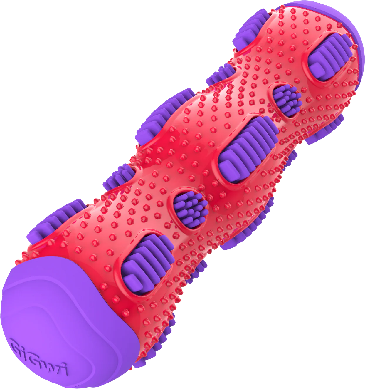 GiGwi Toothbrush Stick with Crackle Toy for Dogs(Red & Purple) - Image 8