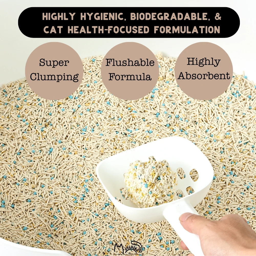 Gishiki Health Pro Premium Tofu Unscented Cat Litter with Add Ins - Image 3