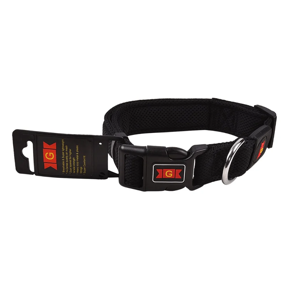 Glenand Nylon Mesh Collar for Dogs (Black) - Image 4