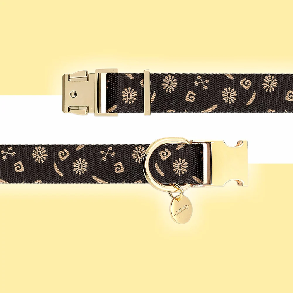 Glucklich Polyester Printed Adjustable Collar for Dogs (Berlin) - Image 3