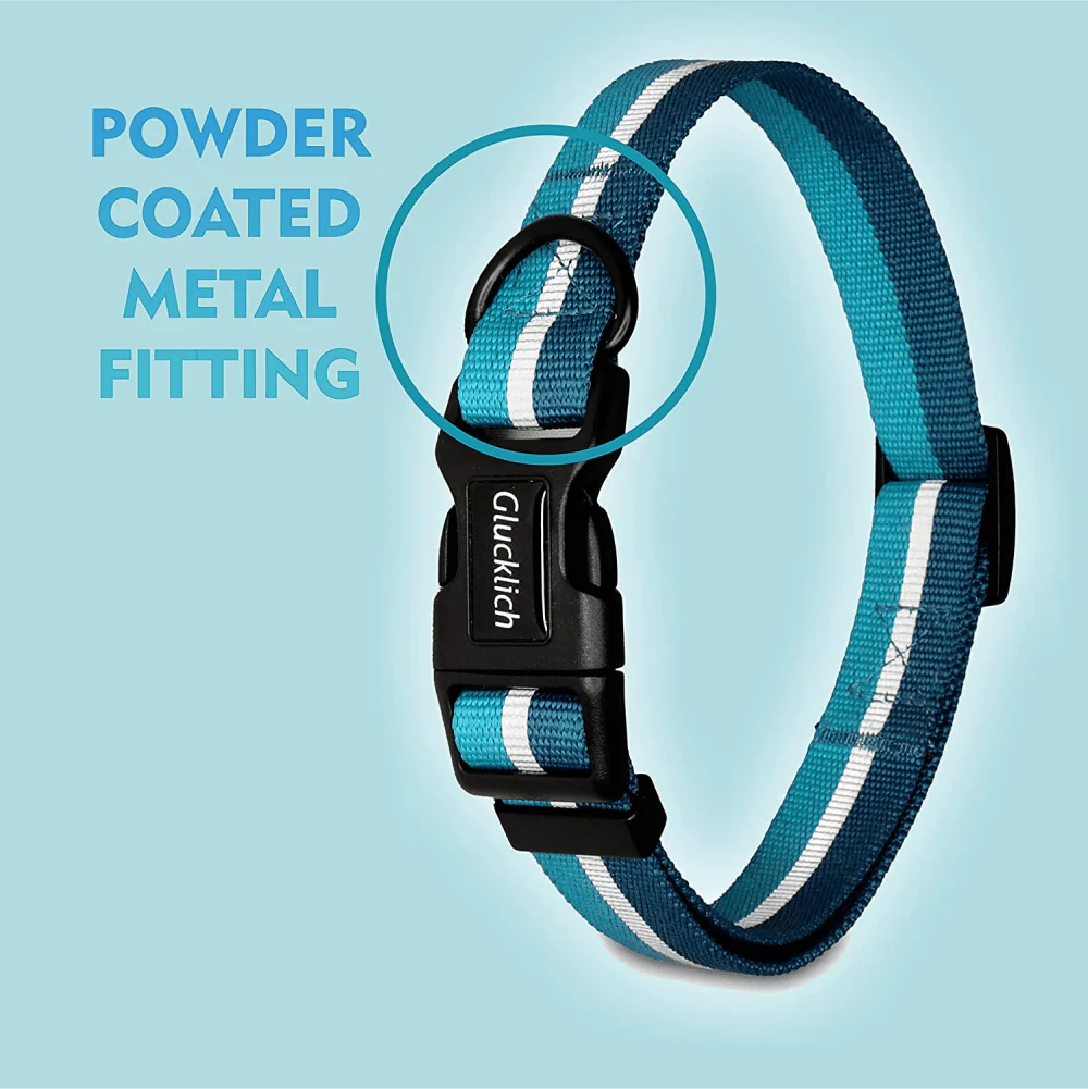 Glucklich Everyday Reflective Collar for Dogs (Sea Green) - Image 4