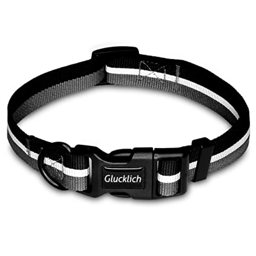 Glucklich Everyday Reflective Collar for Dogs (Space Grey) - Image 10