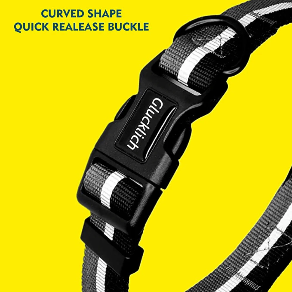 Glucklich Everyday Reflective Collar for Dogs (Space Grey) - Image 5