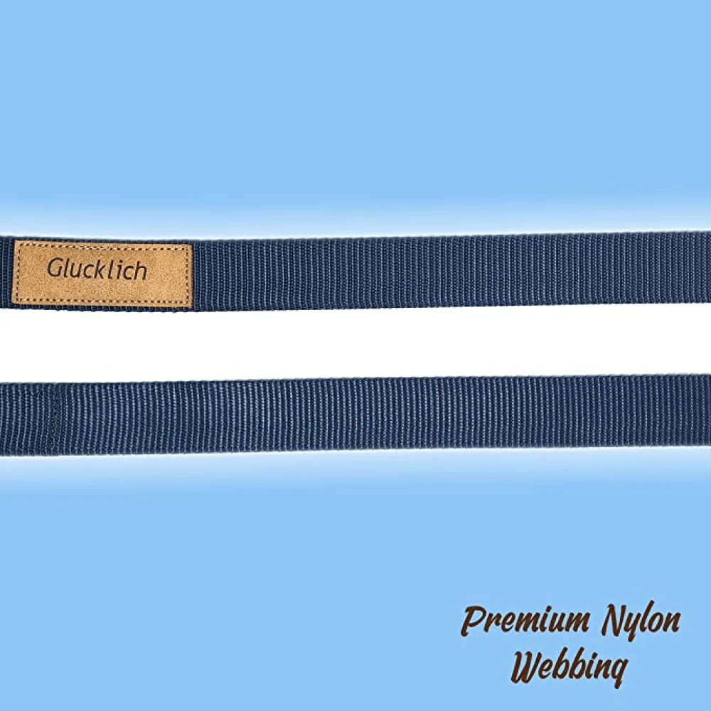 Glucklich Heavy Duty Printed Leash for Dogs (5ft Navy Blue) - Image 3