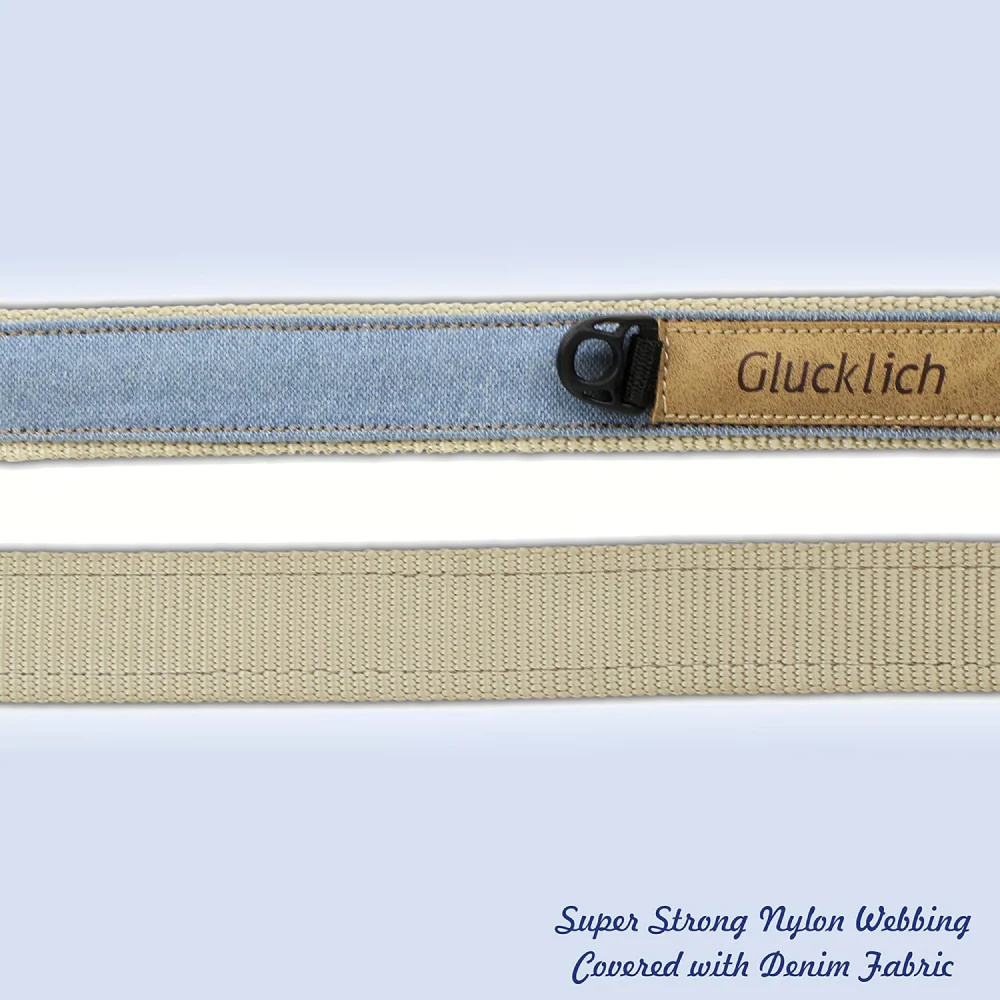 Glucklich Heavy Duty Printed Leash for Dogs (Light Blue) - Image 3