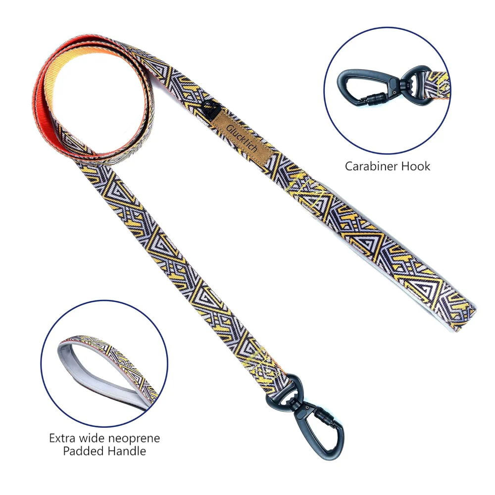 Glucklich Heavy Duty Printed Leash for Dogs (New Cadillac) - Image 4