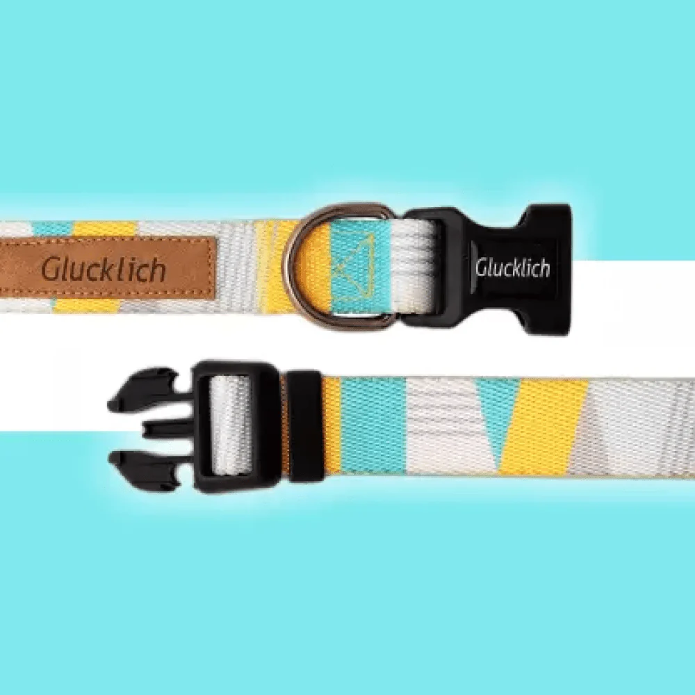 Glucklich Polyester Printed Adjustable Collar for Dogs (Cadillac) - Image 3