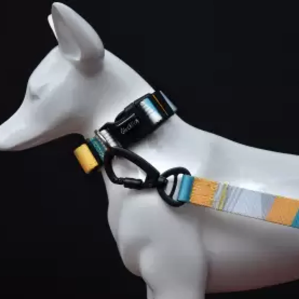 Glucklich Polyester Printed Adjustable Collar for Dogs (Cadillac) - Image 5