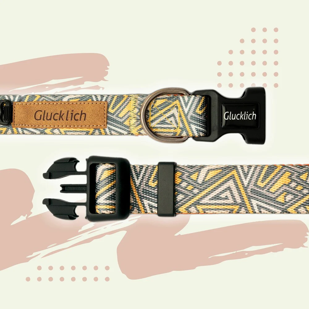 Glucklich Polyester Printed Adjustable Collar for Dogs (New Cadillac) - Image 3