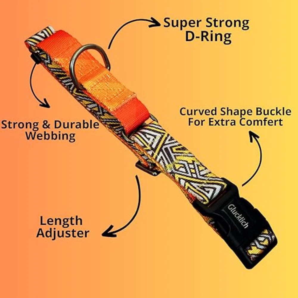Glucklich Martingale Printed Adjustable Collar for Dogs (New Cadillac) - Image 3