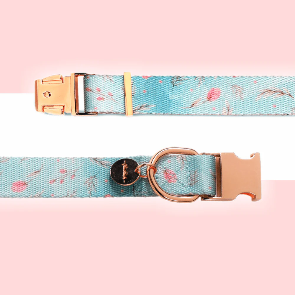 Glucklich Printed Polyester Adjustable Pet Collar for Dogs (Floral Mist) - Image 3