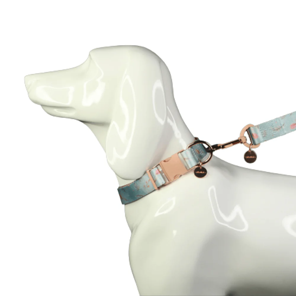 Glucklich Printed Polyester Adjustable Pet Collar for Dogs (Floral Mist) - Image 6