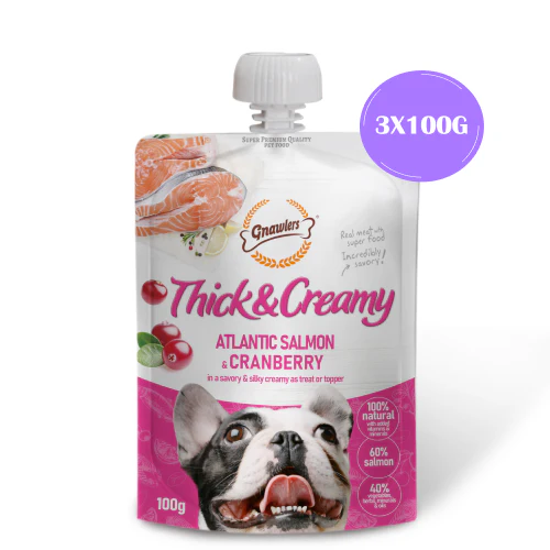 Gnawlers Atlantic Salmon and Cranberry Thick and Creamy Dog Treats - Image 3