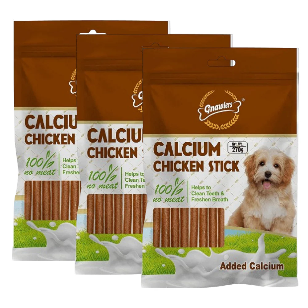 Gnawlers Calcium Chicken Stick Dog Treat - Image 2