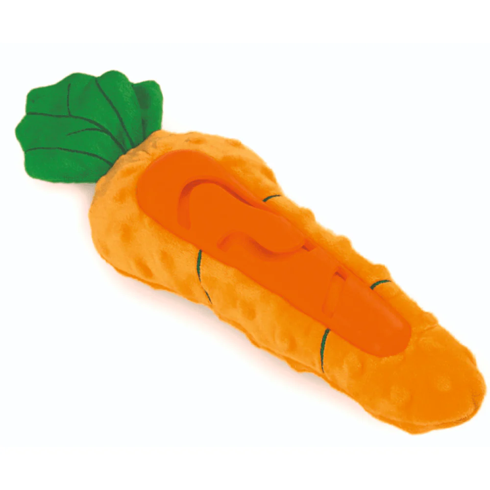 Gnawlers Calcium Milk Bone Treats, Fofos Carrot Treat Toy and Trixie Denta Fun Ball Mint Flavour Natural Rubber Toy Combo for Dogs - Image 3