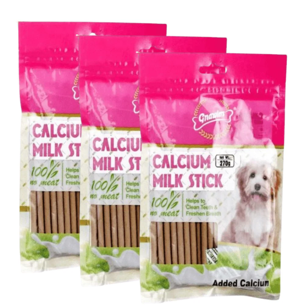 Gnawlers Calcium Milk Stick Dog Treat - Image 4