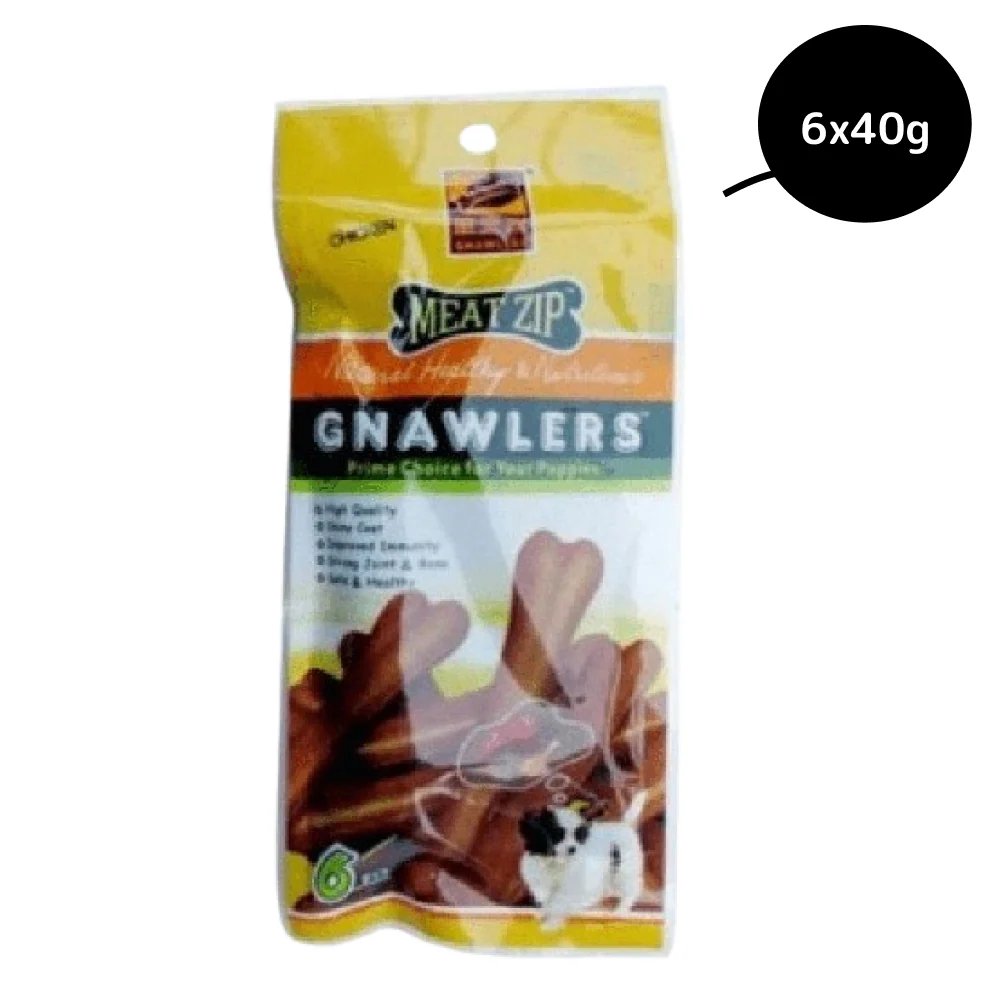 Gnawlers Meat Zip Dog Treat - Image 2