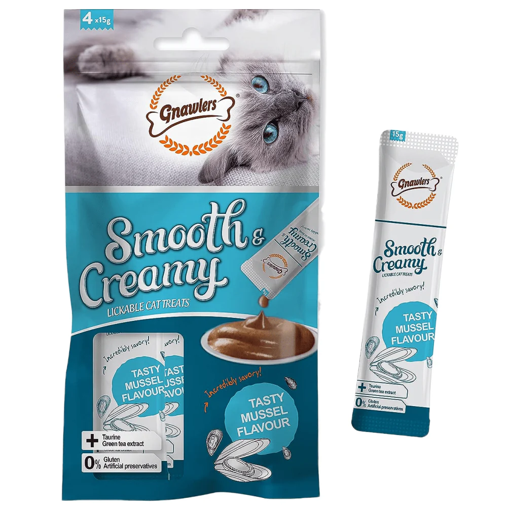 Gnawlers Mussel Flavour Creamy Cat Treats - Image 2