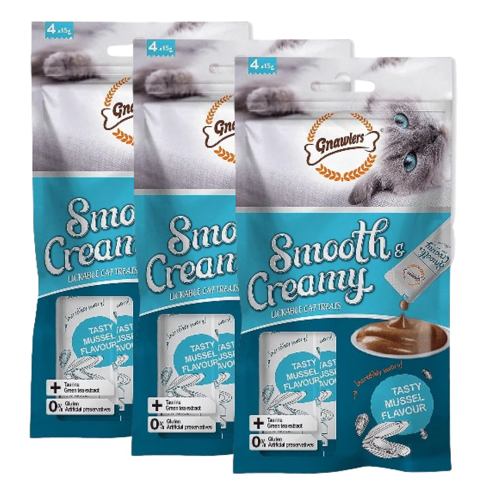 Gnawlers Mussel Flavour Creamy Cat Treats - Image 3