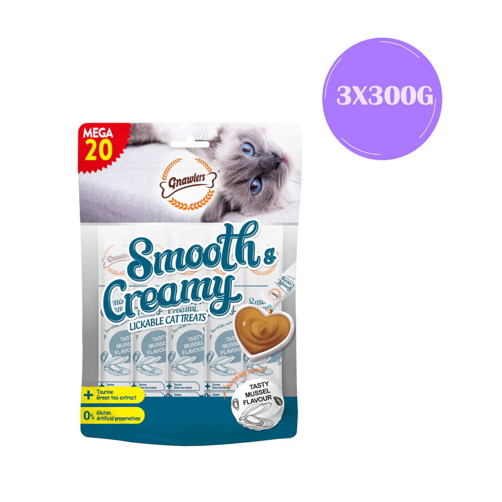Gnawlers Mussel Flavour Creamy Cat Treats (300g) - Image 3