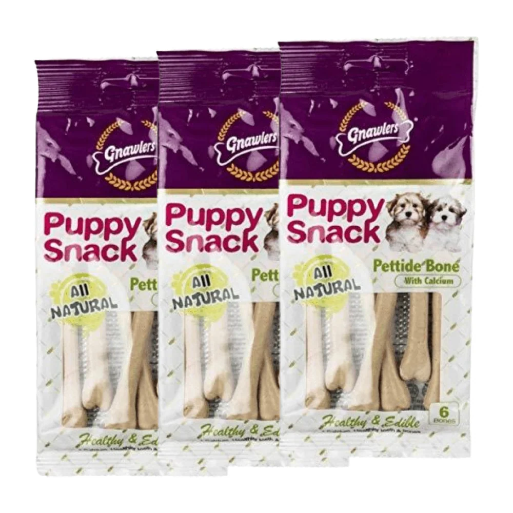 Gnawlers Puppy Snack Pettide Bone Dog Treats - Image 2