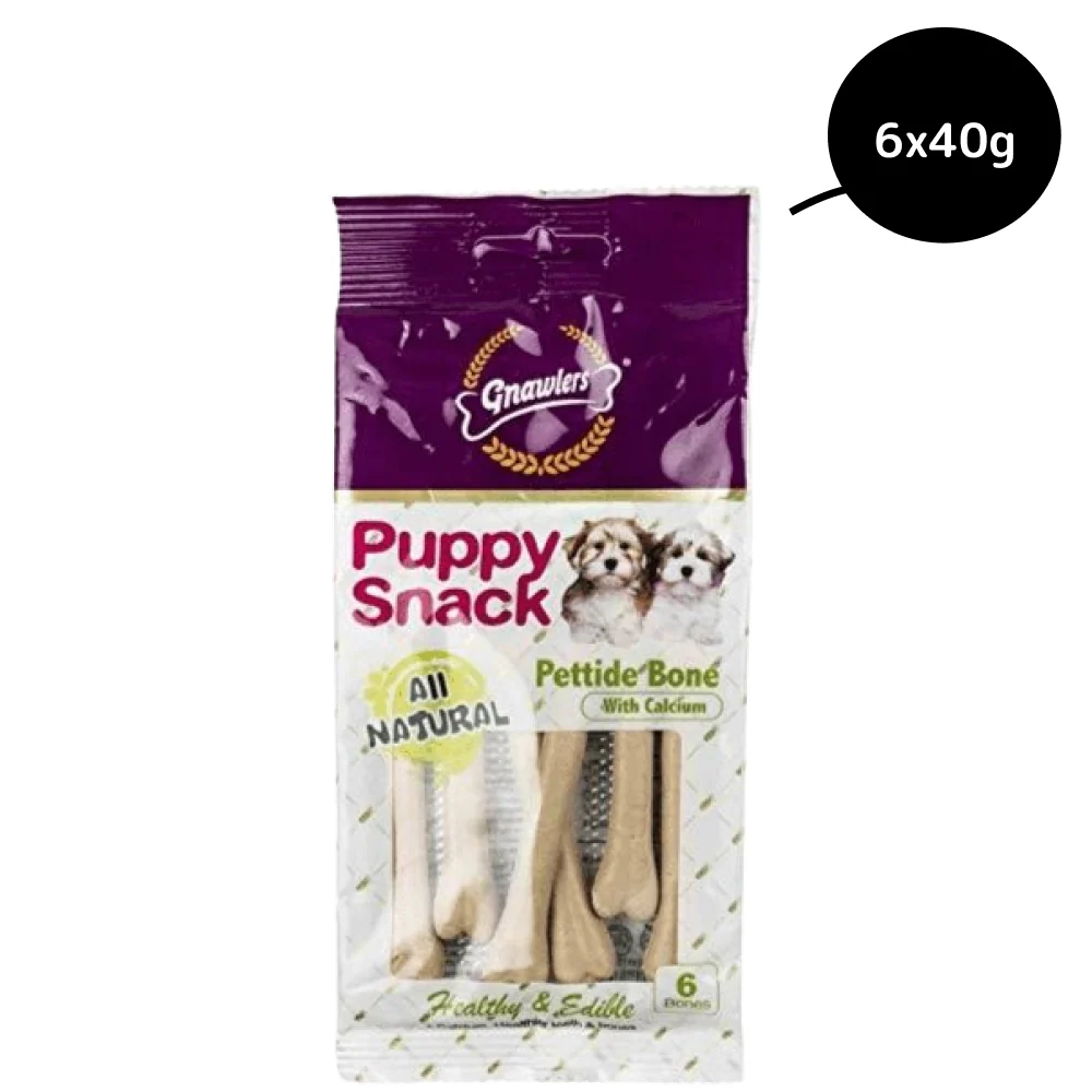 Gnawlers Puppy Snack Pettide Bone Dog Treats - Image 3