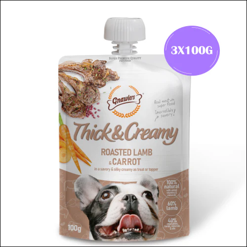Gnawlers Roasted Lamb and Carrot Thick and Creamy Dog Treats - Image 3