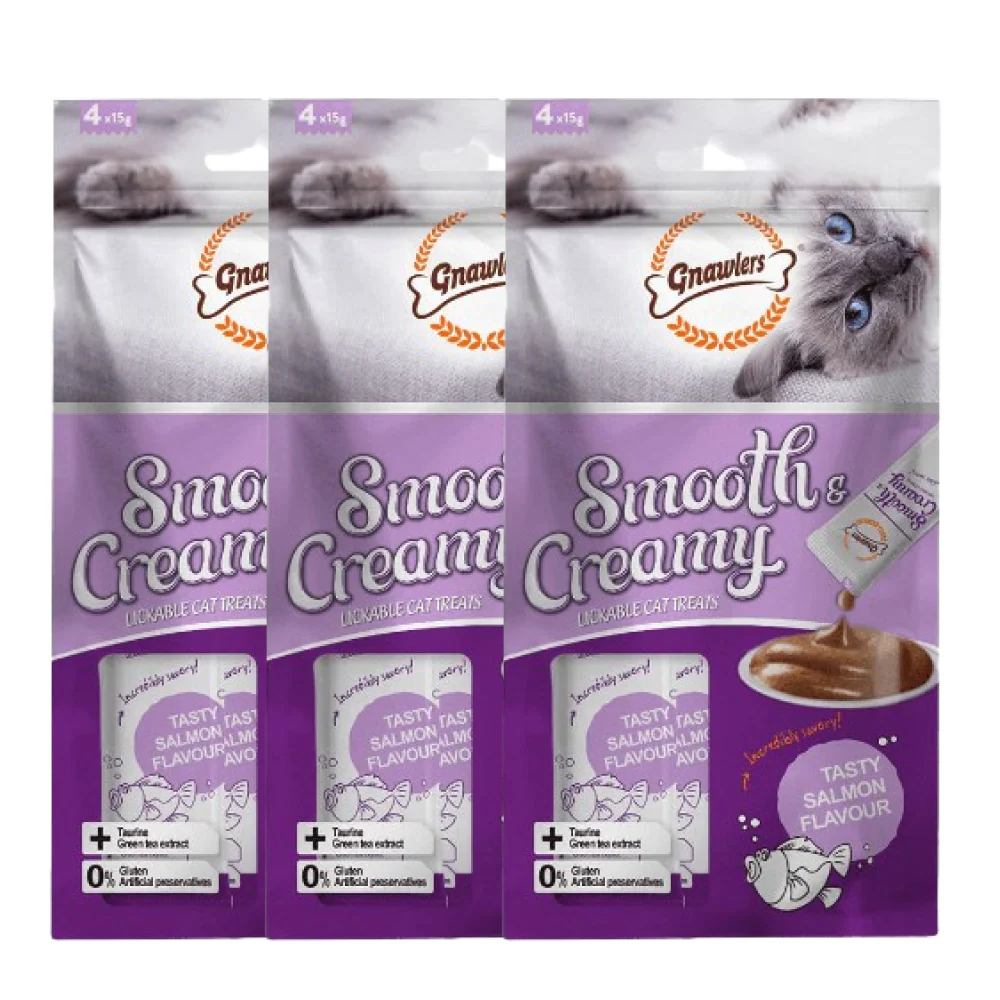 Gnawlers Salmon Flavour Creamy Cat Treats - Image 3