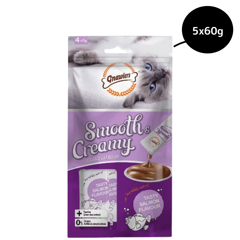 Gnawlers Salmon Flavour Creamy Cat Treats - Image 4