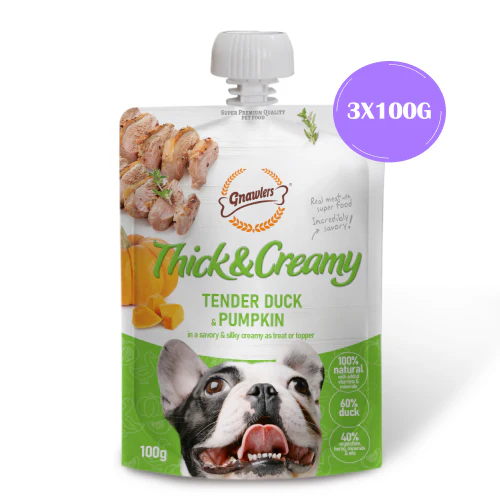Gnawlers Tender Duck and Pumpkin Thick and Creamy Dog Treats - Image 3