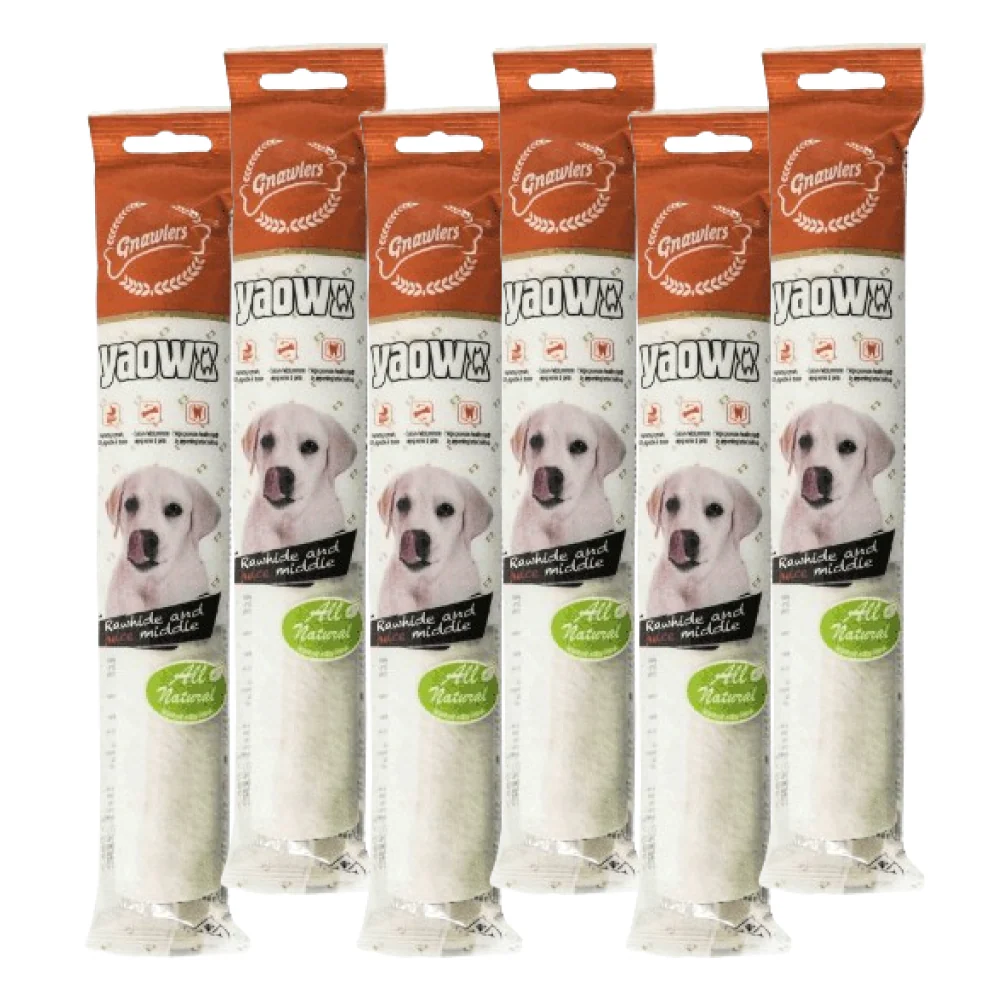 Gnawlers Yaowo Medulla Roll Dog Treats (9 inch) - Image 3