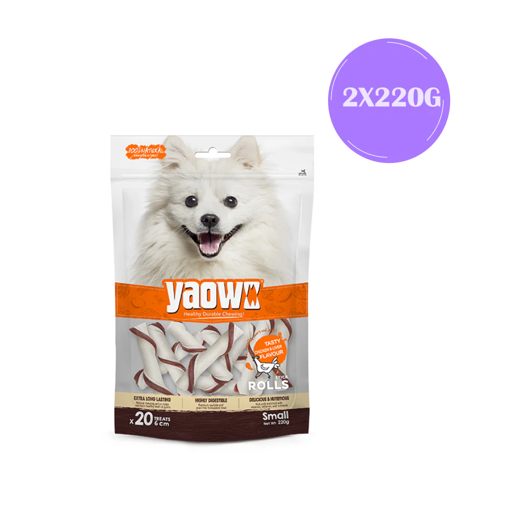 Gnawlers Yaowo Stick Roll Dog Treats (2.5inch) - Image 5