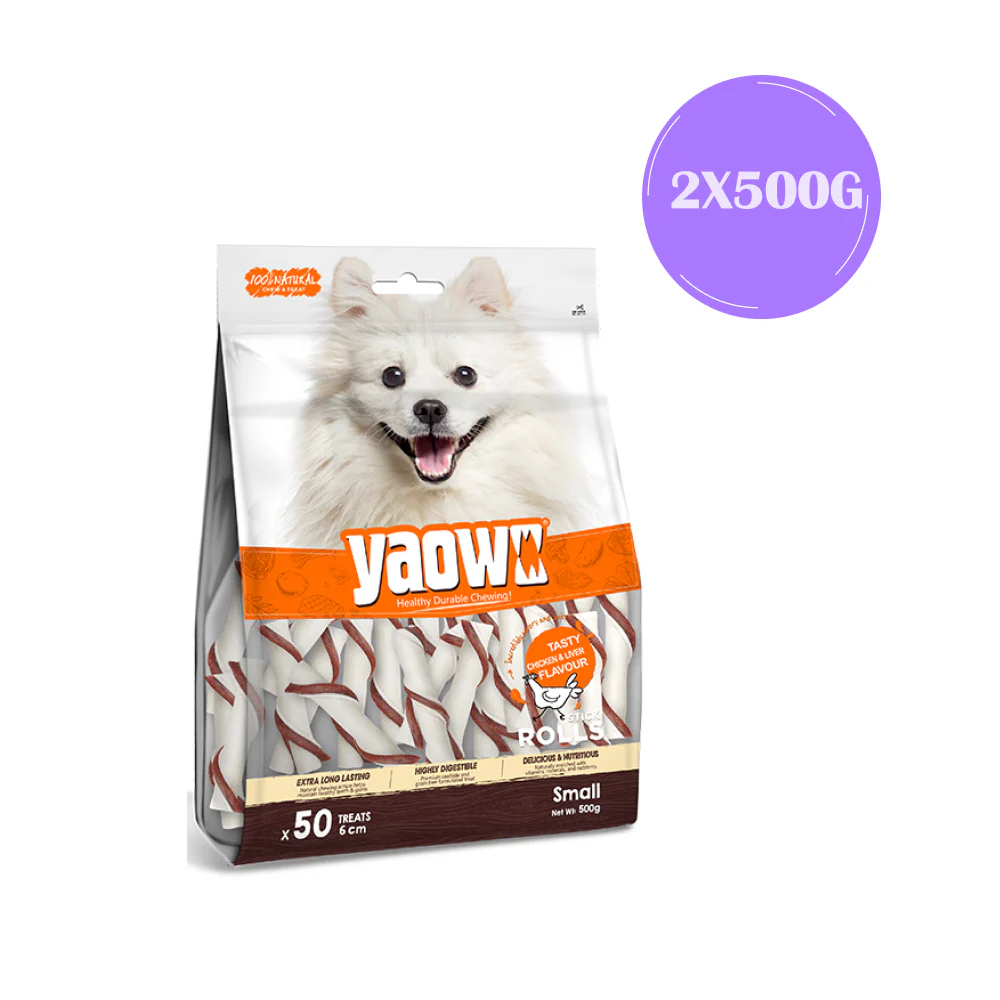 Gnawlers Yaowo Stick Roll Dog Treats (5 inch) - Image 4