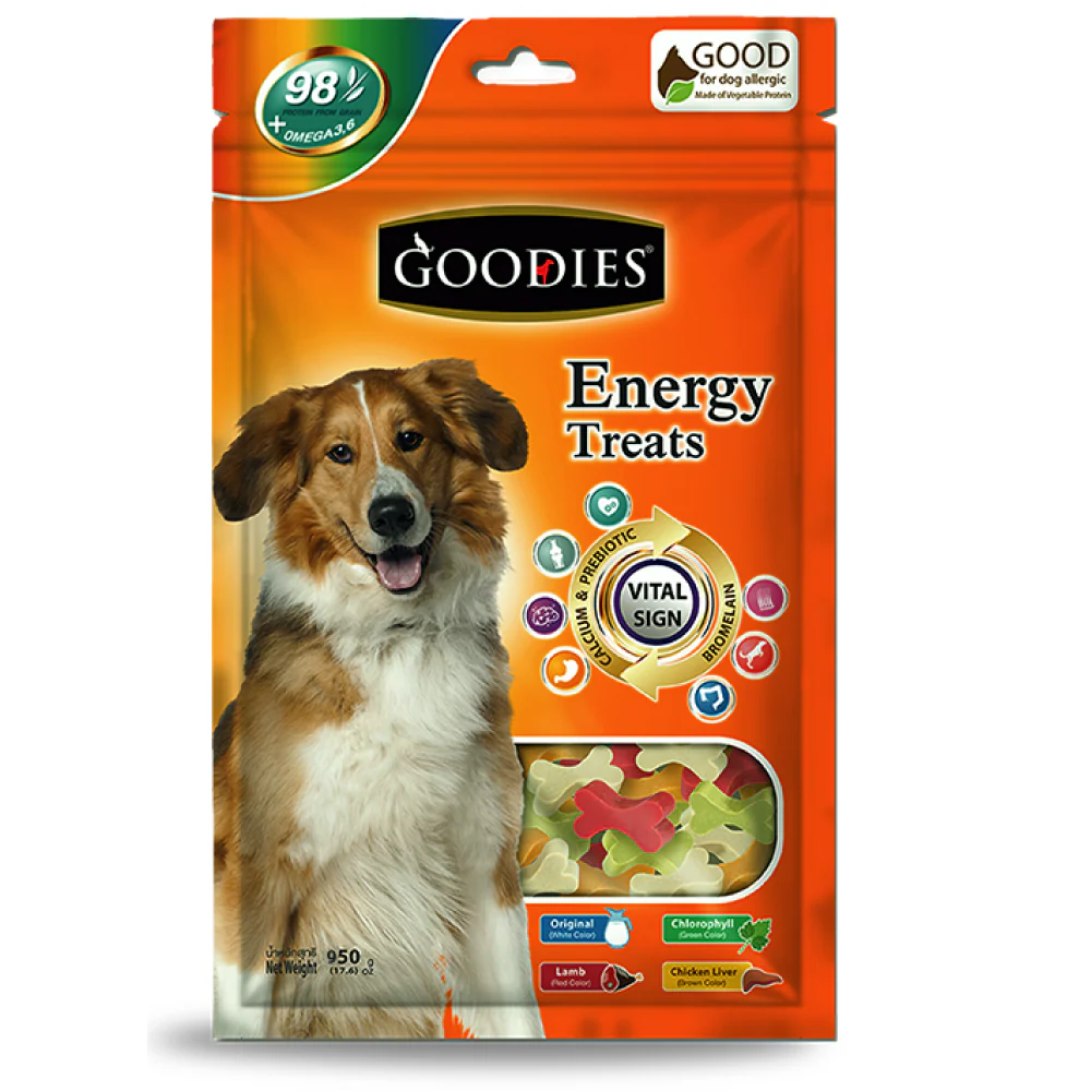 Goodies Energy Treats Mixed Flavour Bone Shaped Dog Treats - Image 4