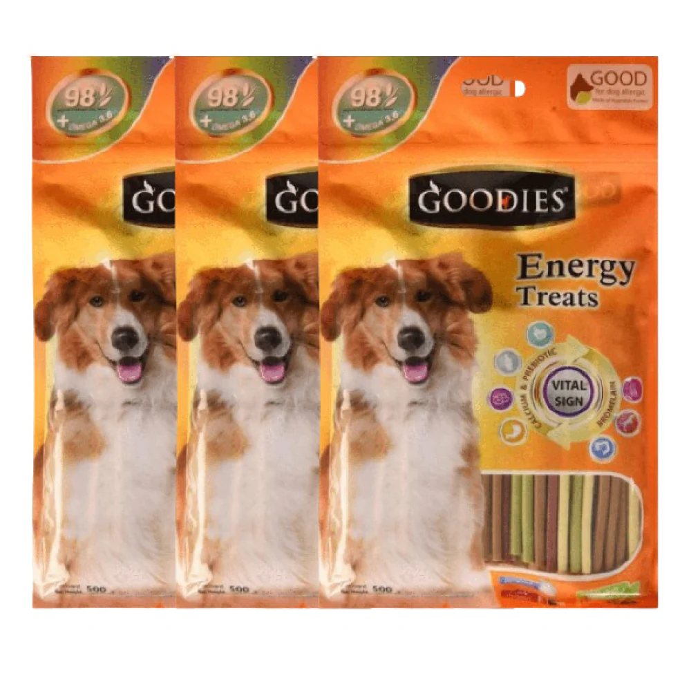 Goodies Energy Treats Mixed Flavour Stick Dog Treats - Image 2
