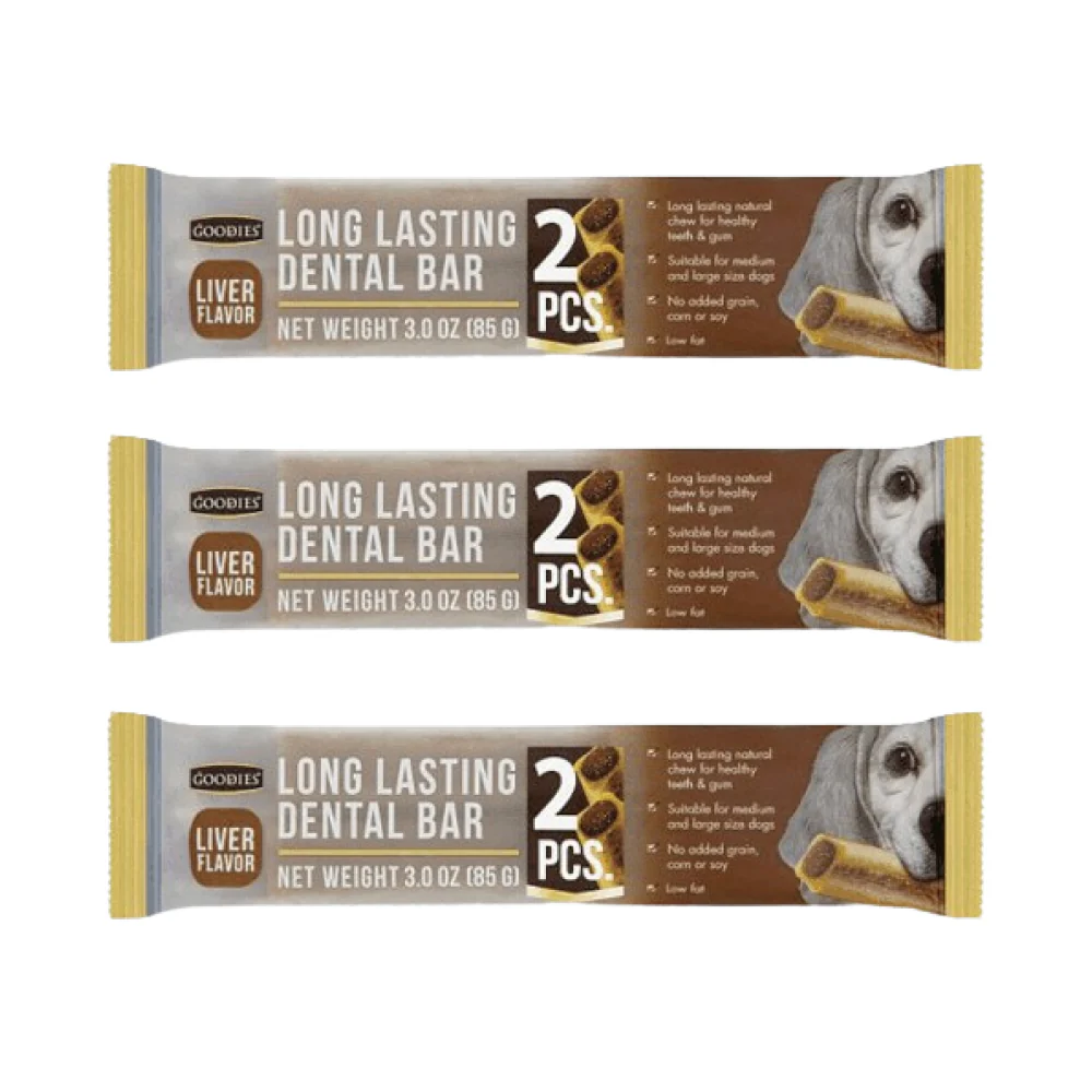 Goodies Long Lasting Dental Bar Liver Dog Treats - Image 3
