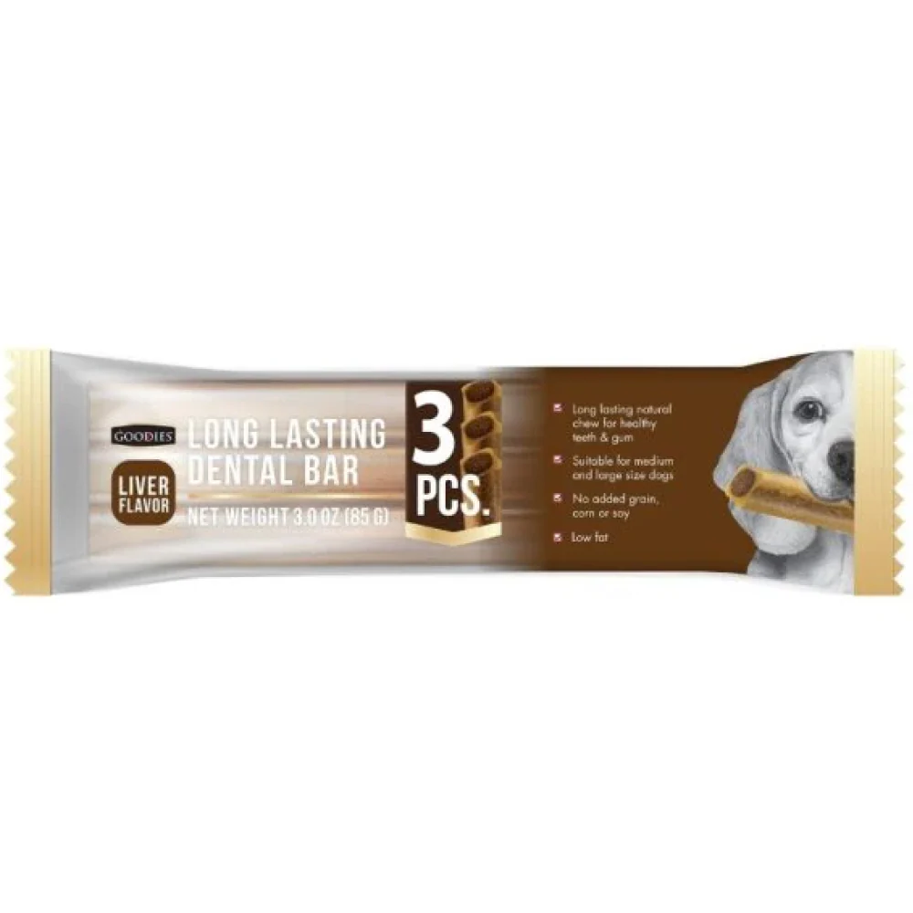 Goodies Long Lasting Dental Bar Liver Dog Treats - Image 4