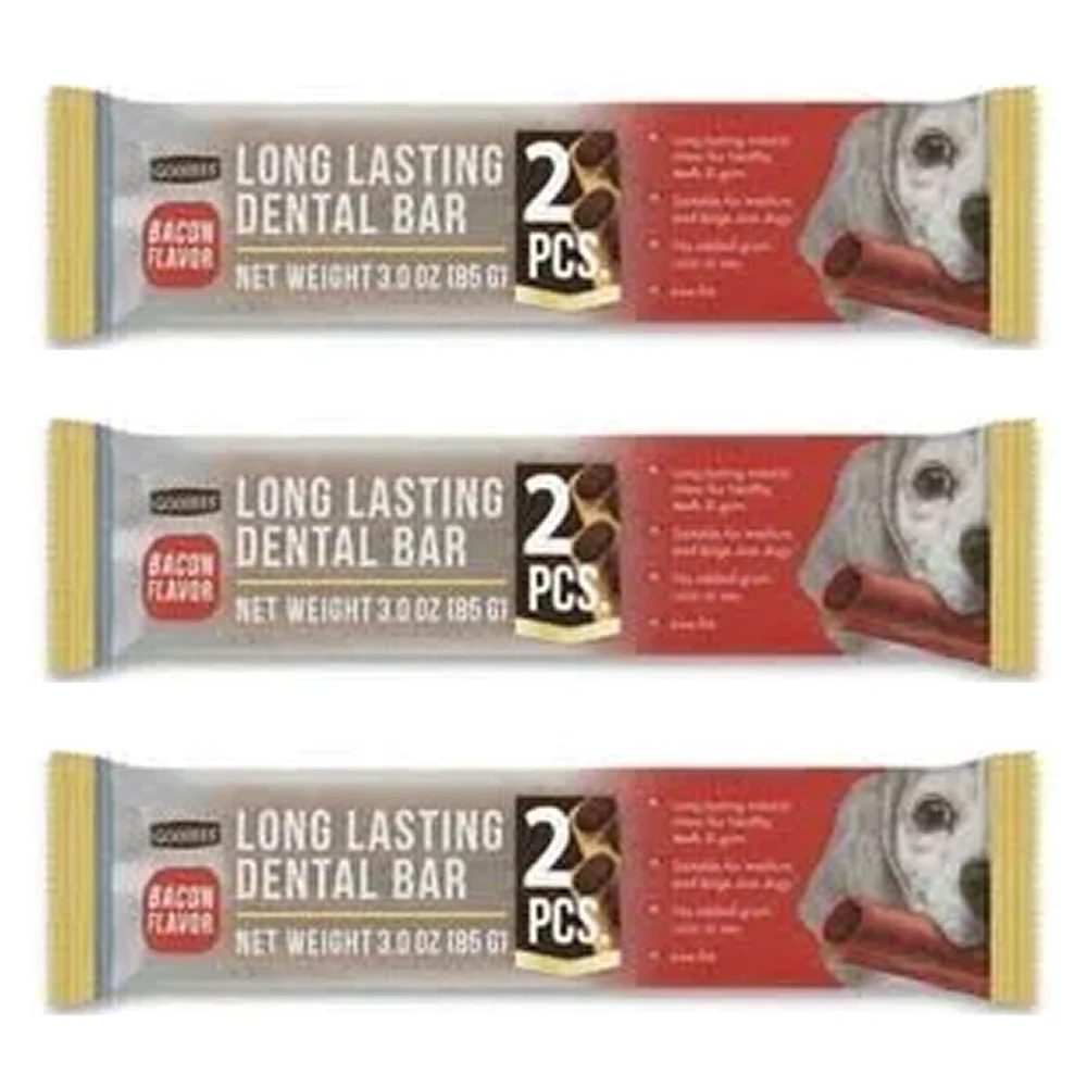 Goodies Long Lasting Dental Bar Salmon Dog Treats - Image 4