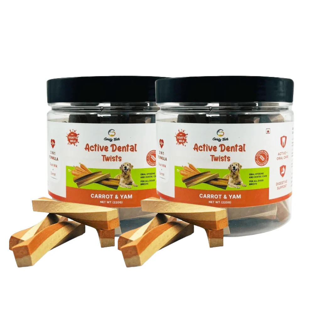 Goofy Tails Carrot and Yam Active Dental Twists Dog Treats - Image 7