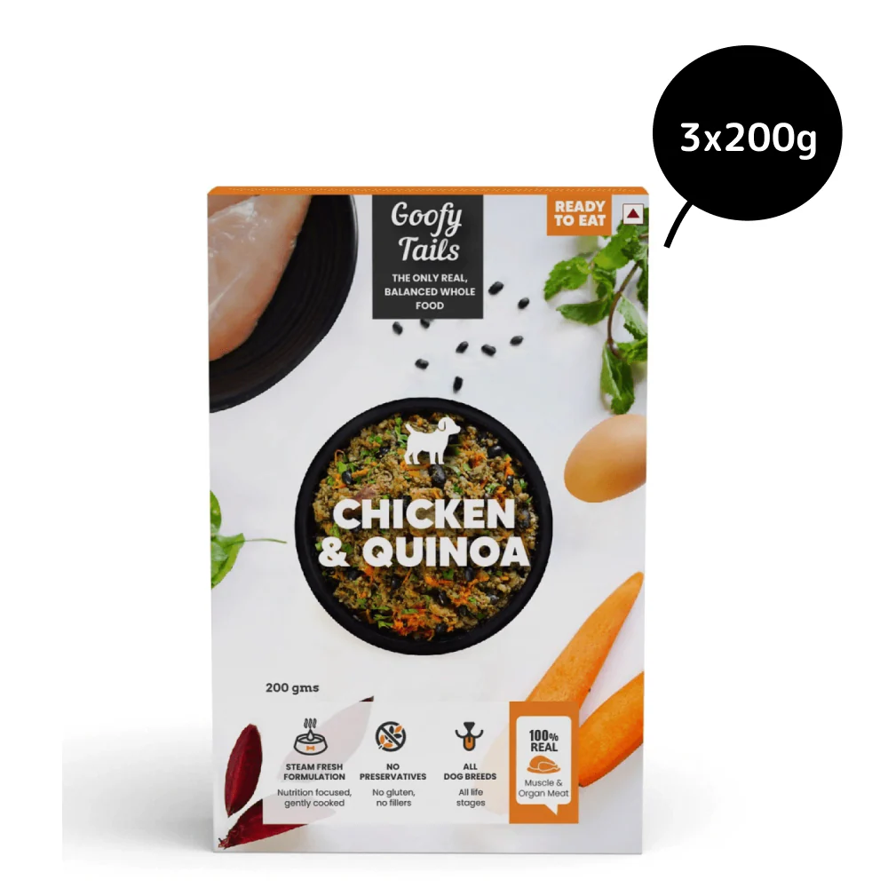 Goofy Tails Chicken and Quinoa Dogs and Puppies Fresh Food - Image 4