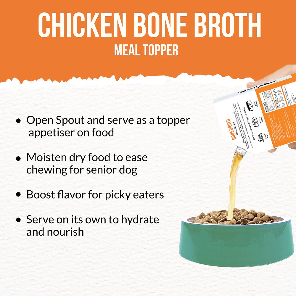 Goofy Tails Chicken Bone Broth Dog for X Small & Small Dogs 25ml (Pack of 15) - Image 7