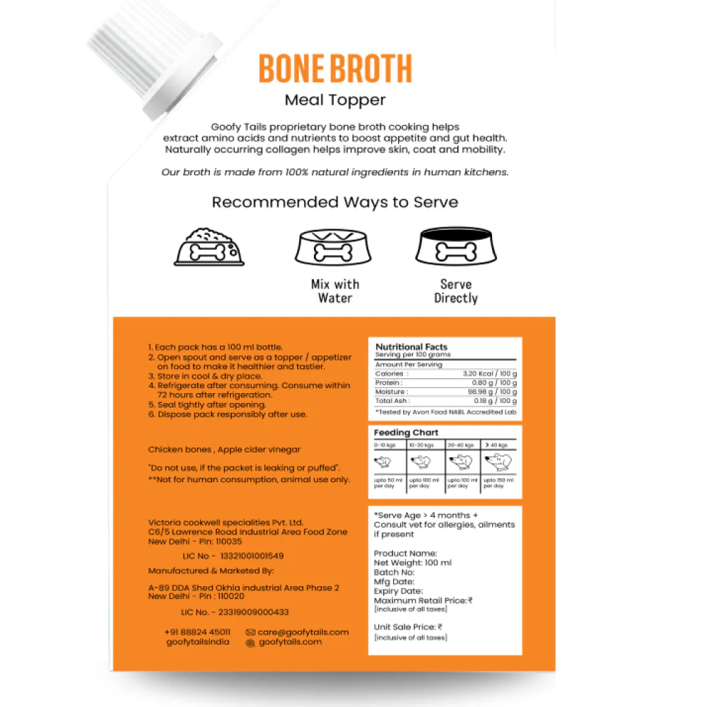 Goofy Tails Chicken Bone Broth for Dogs - Image 3