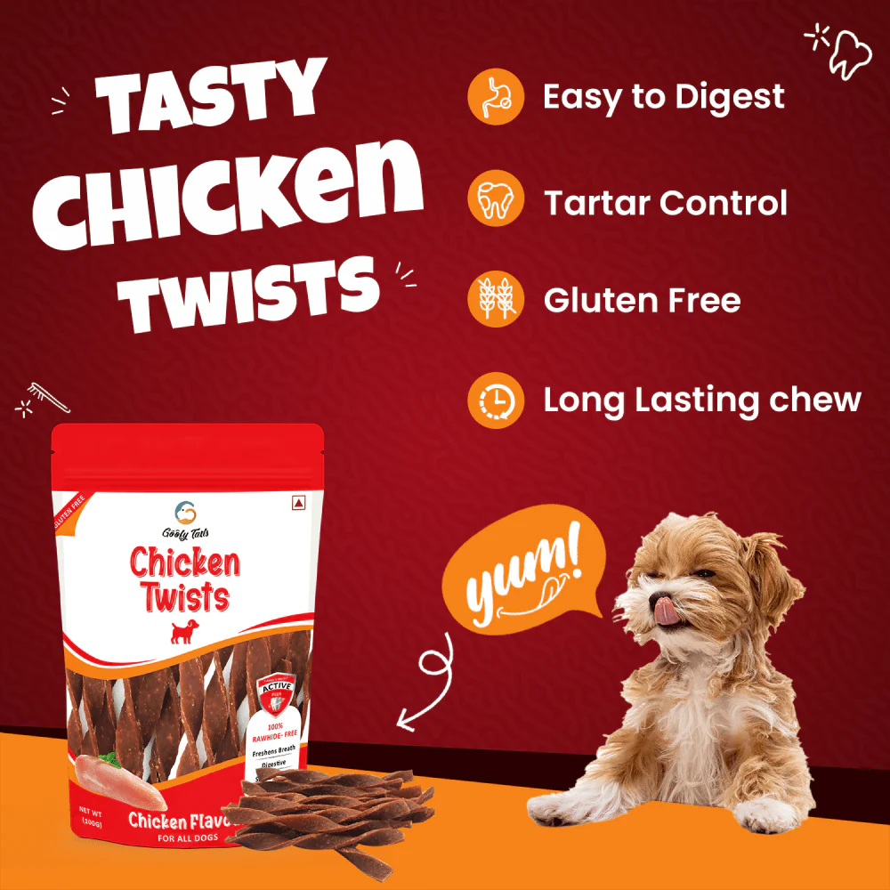Goofy Tails Chicken Twists Dog Treats - Image 3