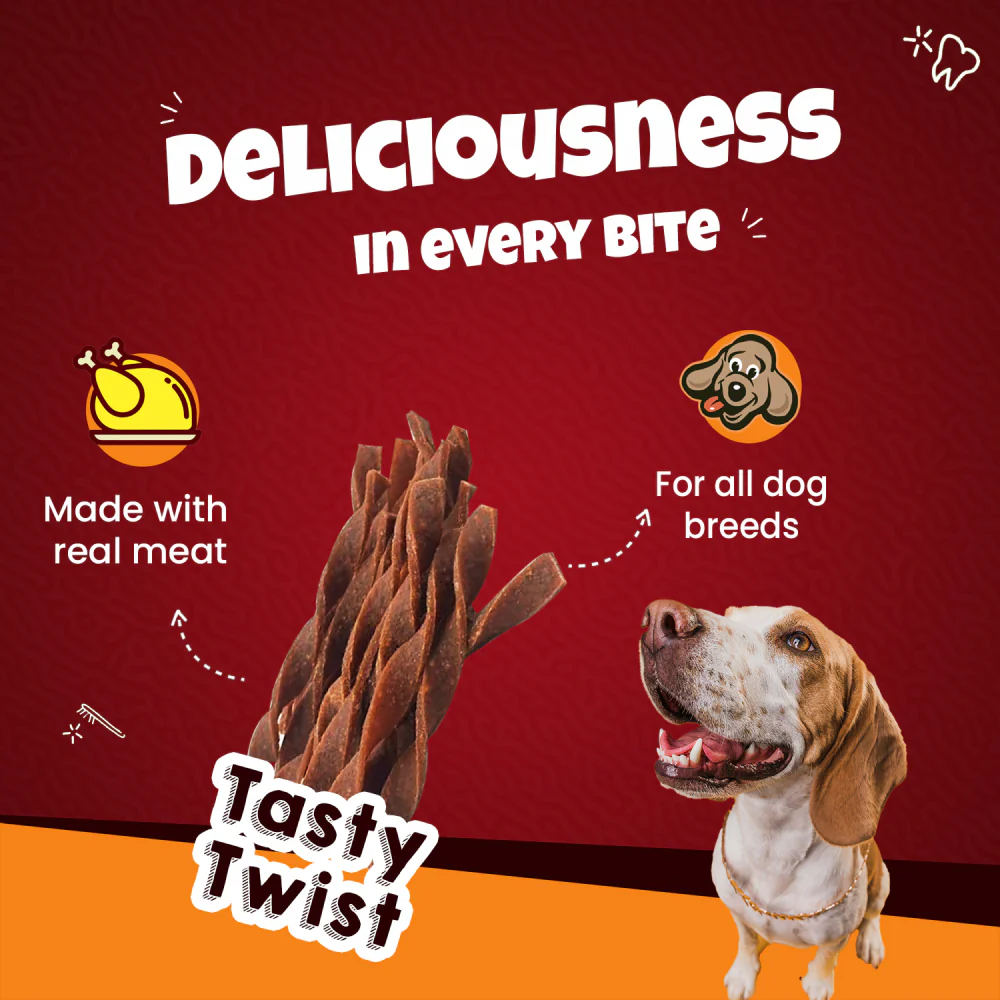Goofy Tails Chicken Twists Dog Treats - Image 6