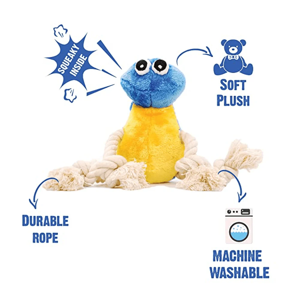 Goofy Tails Cute Furry Bird Squeaky Plush Toy for Dogs - Image 3