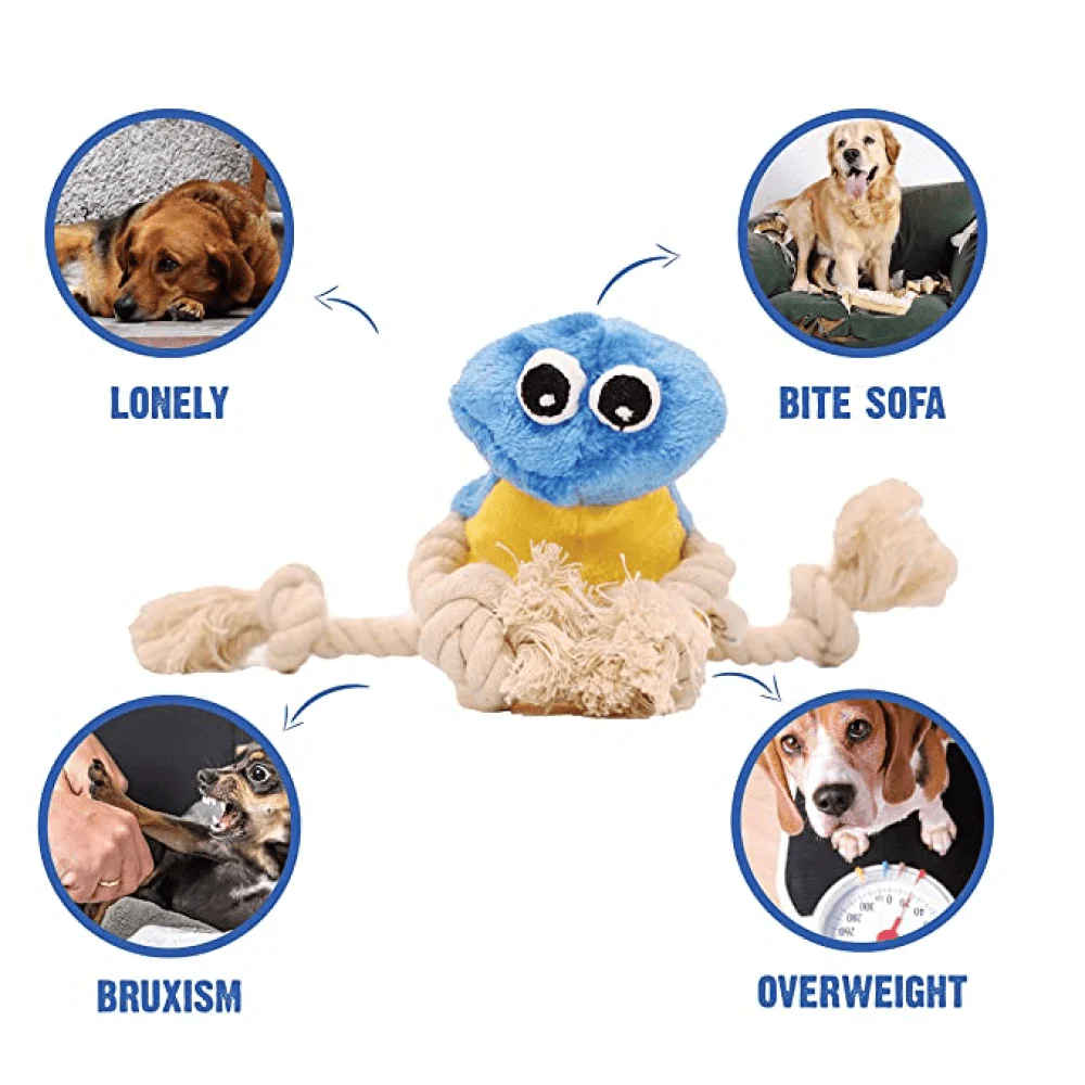 Goofy Tails Cute Furry Bird Squeaky Plush Toy for Dogs - Image 5