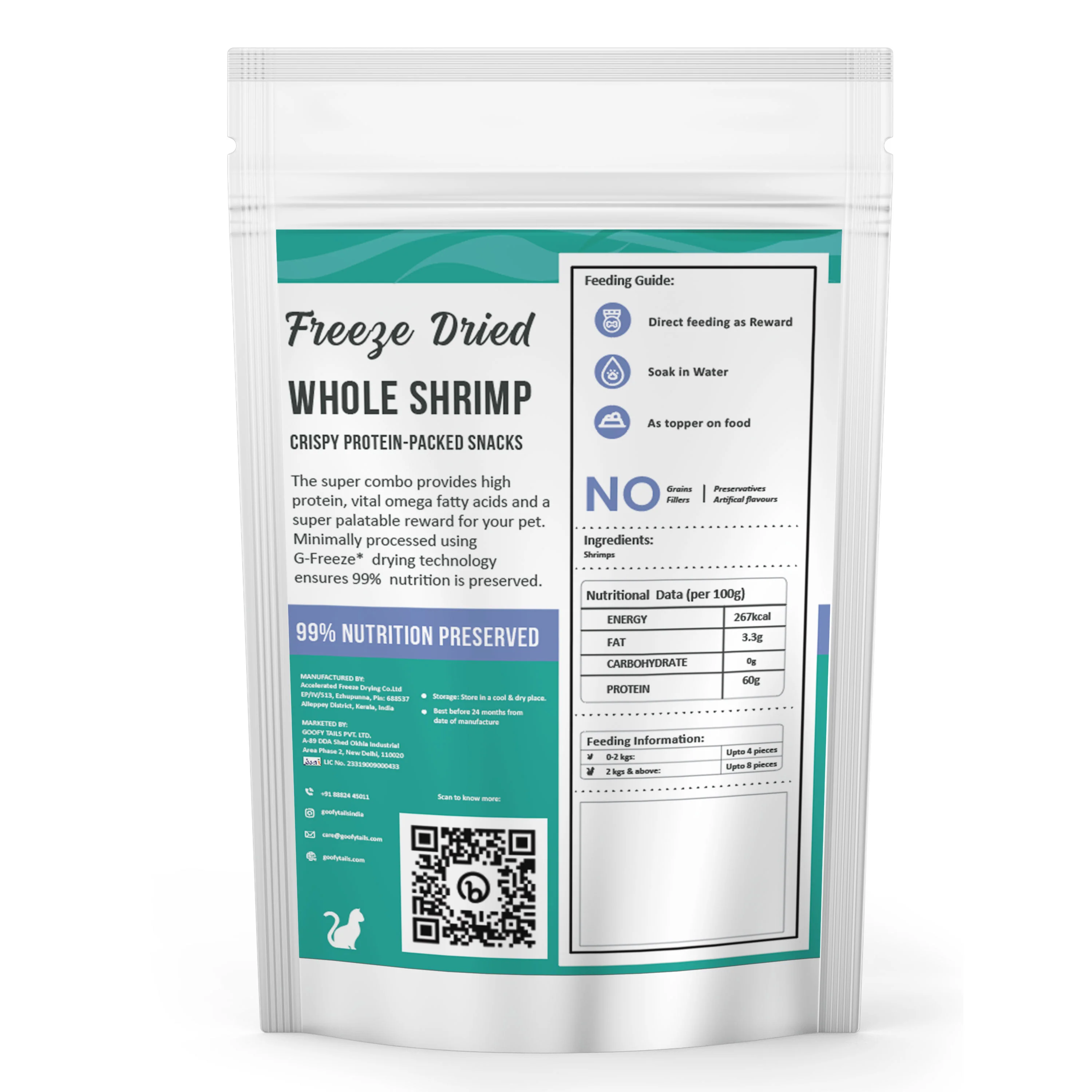 Goofy Tails Freeze Dried Shrimp Cat Treats - Image 11