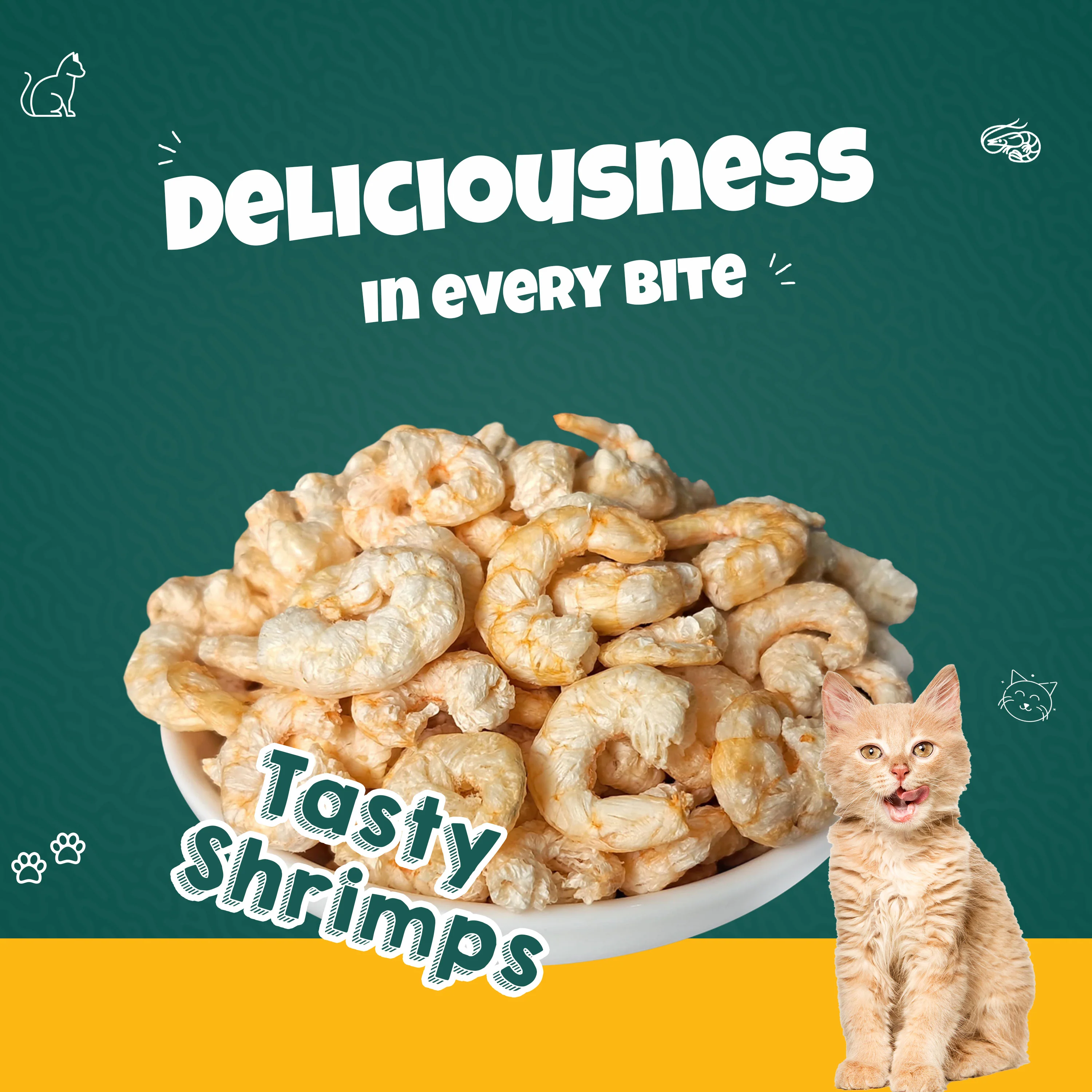 Goofy Tails Freeze Dried Shrimp Cat Treats - Image 3