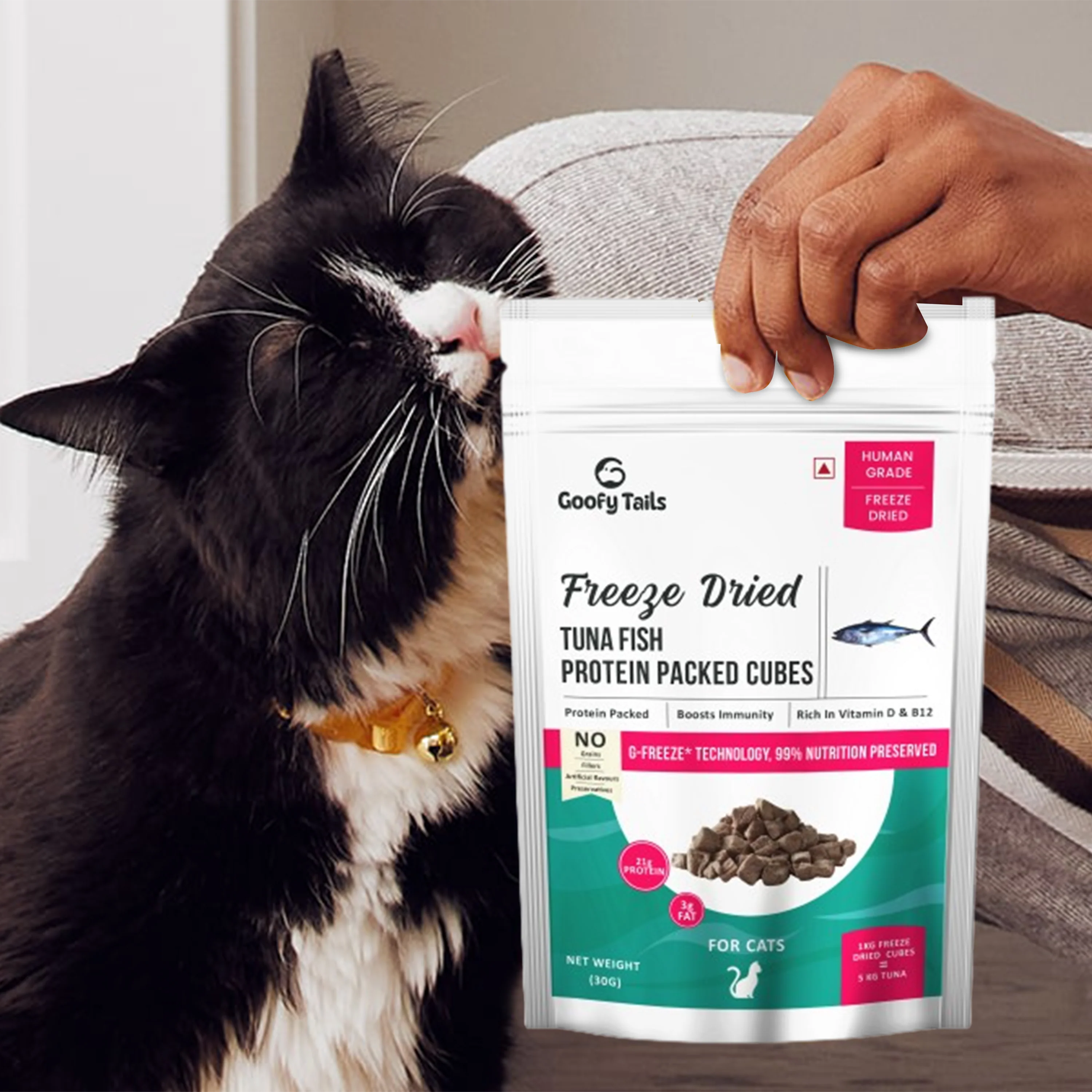 Goofy Tails Freeze Dried Tuna Cat Treats - Image 7